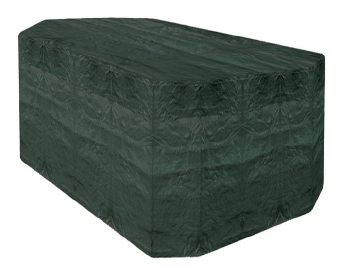 Hoes voor Rechthoekig 4-zits meubelset 215cm x 89cm - Super Sterk - Donker Groen